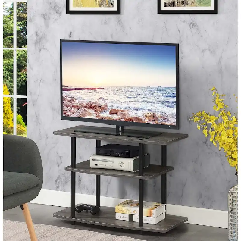 Convenience Concepts Designs2Go No Tools 3 Tier TV Stand