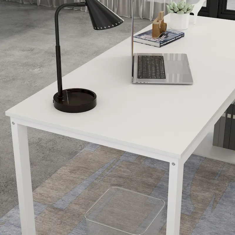 Timechee 55-inch L Shaped Office Computer Desk w/ Drawers