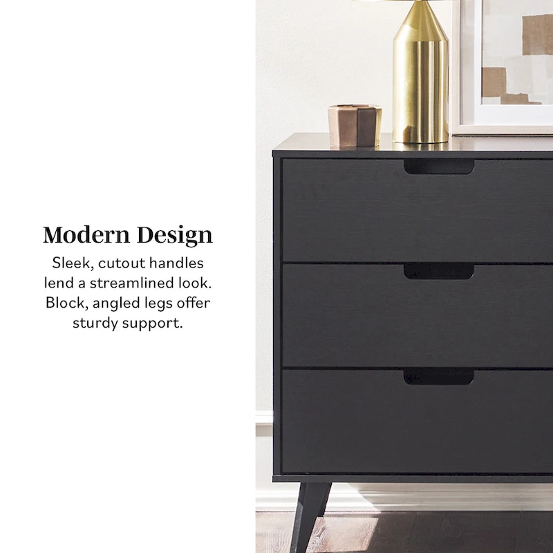 Middlebrook Designs Hans 6 Drawer Dresser with Cut Out Handles