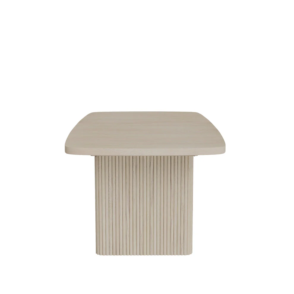 Carrie White Wash Extension Dining Table