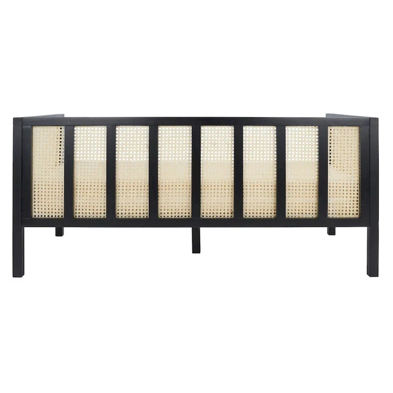 SAFAVIEH Mandie Rattan Sofa - 29  W x 62  D x 30  H - 29Wx62Dx29H