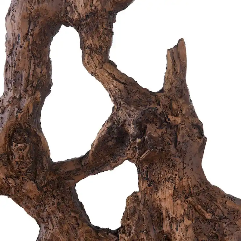 Dann Foley - Imitation Wood Sculpture with Seated Musician