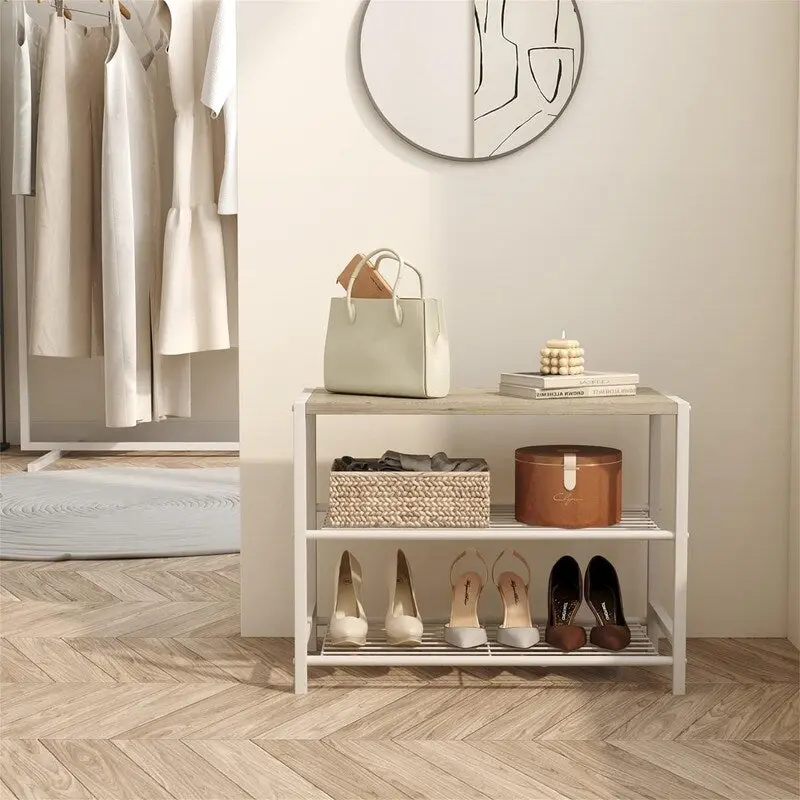 3-Tier Shoe Rack - 11.8D x 23.23W x 16.9H