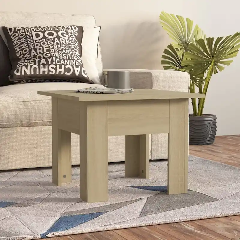Black Modern Square Coffee Table