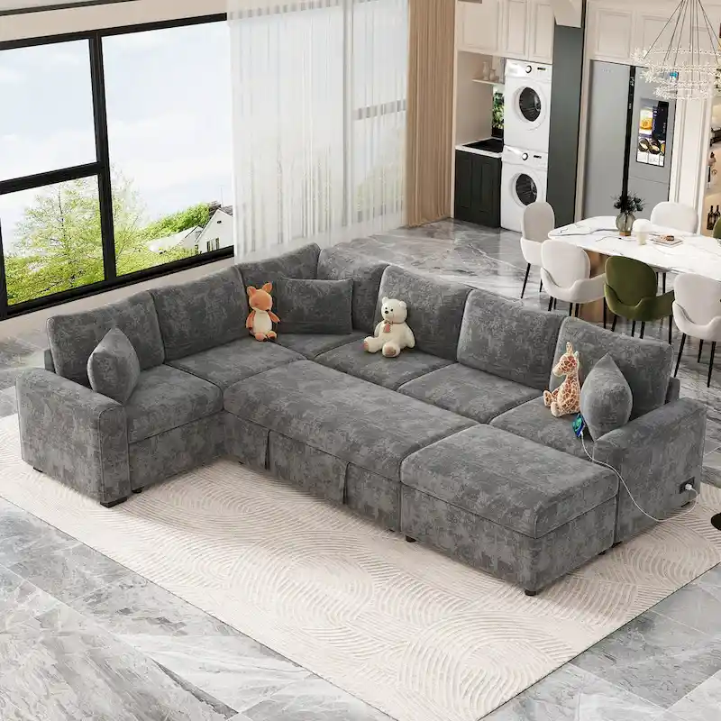 Sectional Sofa Pull-out Sofa Bed Sleeper