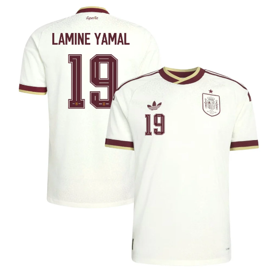 Lamine Yamal 19 Spain National Team 2026 Away Jersey – White