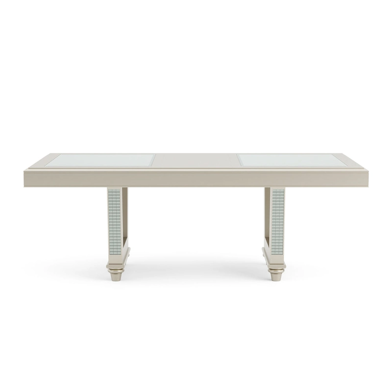 Medlee Glam Grey Wood 7-Piece Dining Table Set by Furniture of America