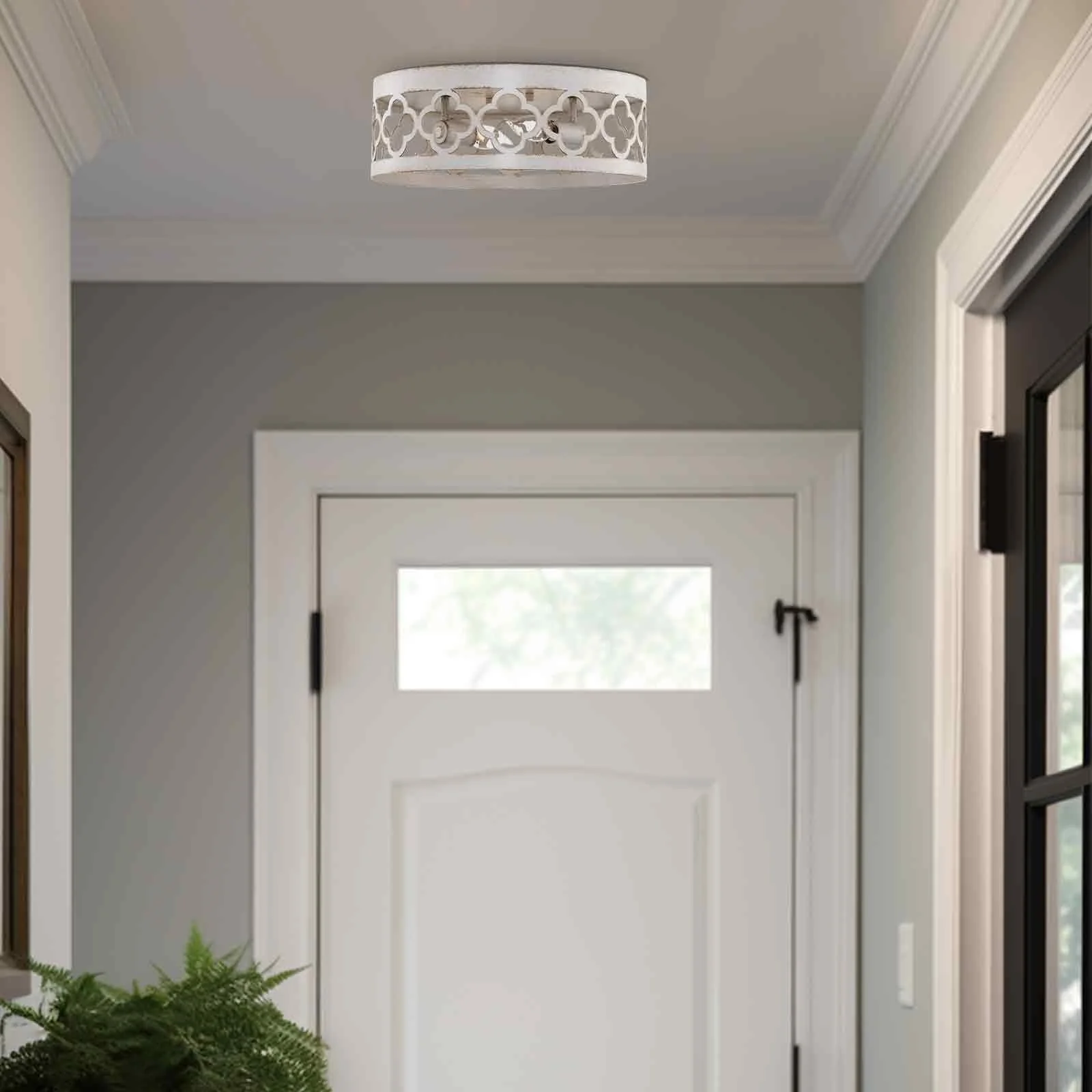 Sutton 13 2-Light Modern Flush Mount Ceiling Light