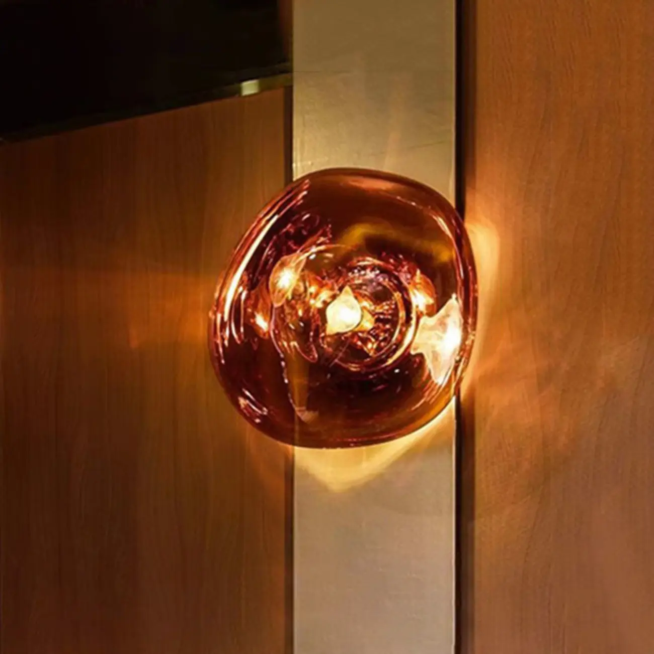 Modern Artistic Irregular Clear Shade Wall Sconce