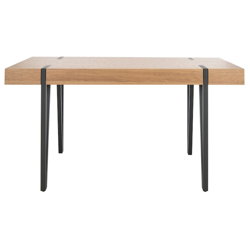 SAFAVIEH Asal Mid-Century Industrial Rustic Dining Room Table - 59.1 W x 35.4 L x 29.5 H - 59Wx35Dx30H