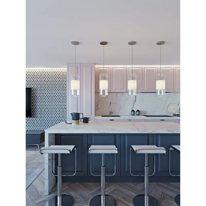 AFX Hermosa 1-light Satin Nickel 4000K LED Pendant