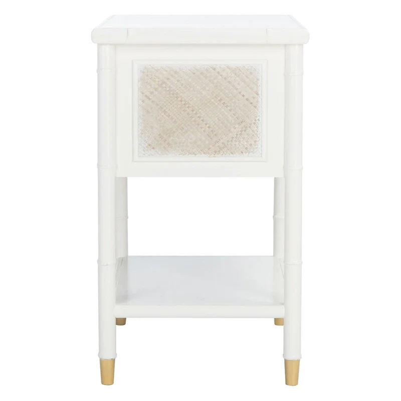 SAFAVIEH Dessa 2-Drawer 1-Shelf Accent Table. - 21  W x 18  D x 27  H - 21Wx18Dx27H