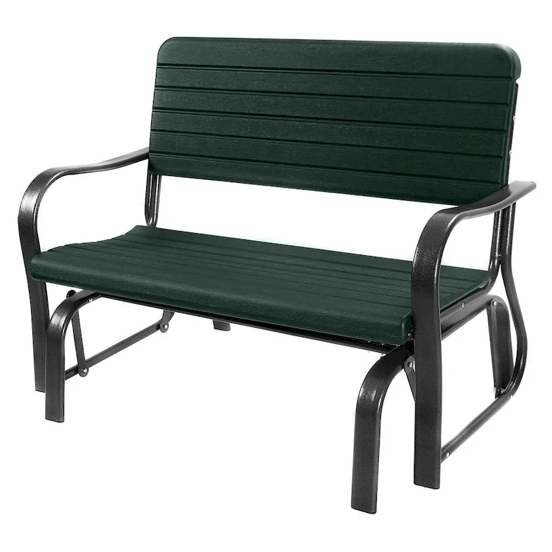 Costway Outdoor Patio Swing Porch Rocker Glider Bench Loveseat Garden