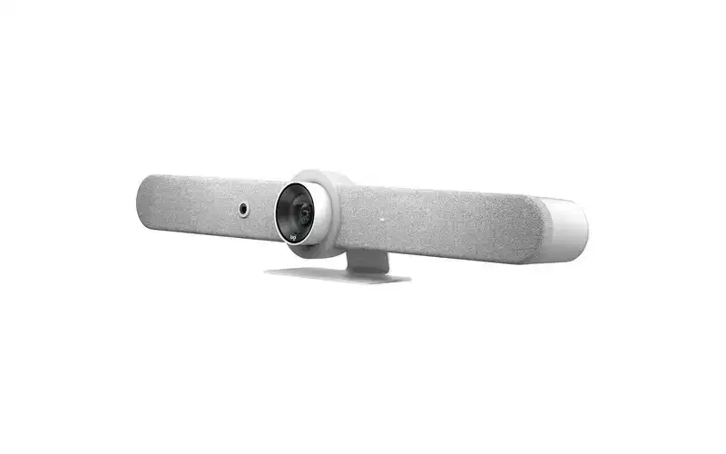 Logitech Rally Bar All-In-One Video Bar for Medium and Large Rooms, White - 3840 x 2160 Video - 3x Digital Zoom - Microphone - Wireless LAN