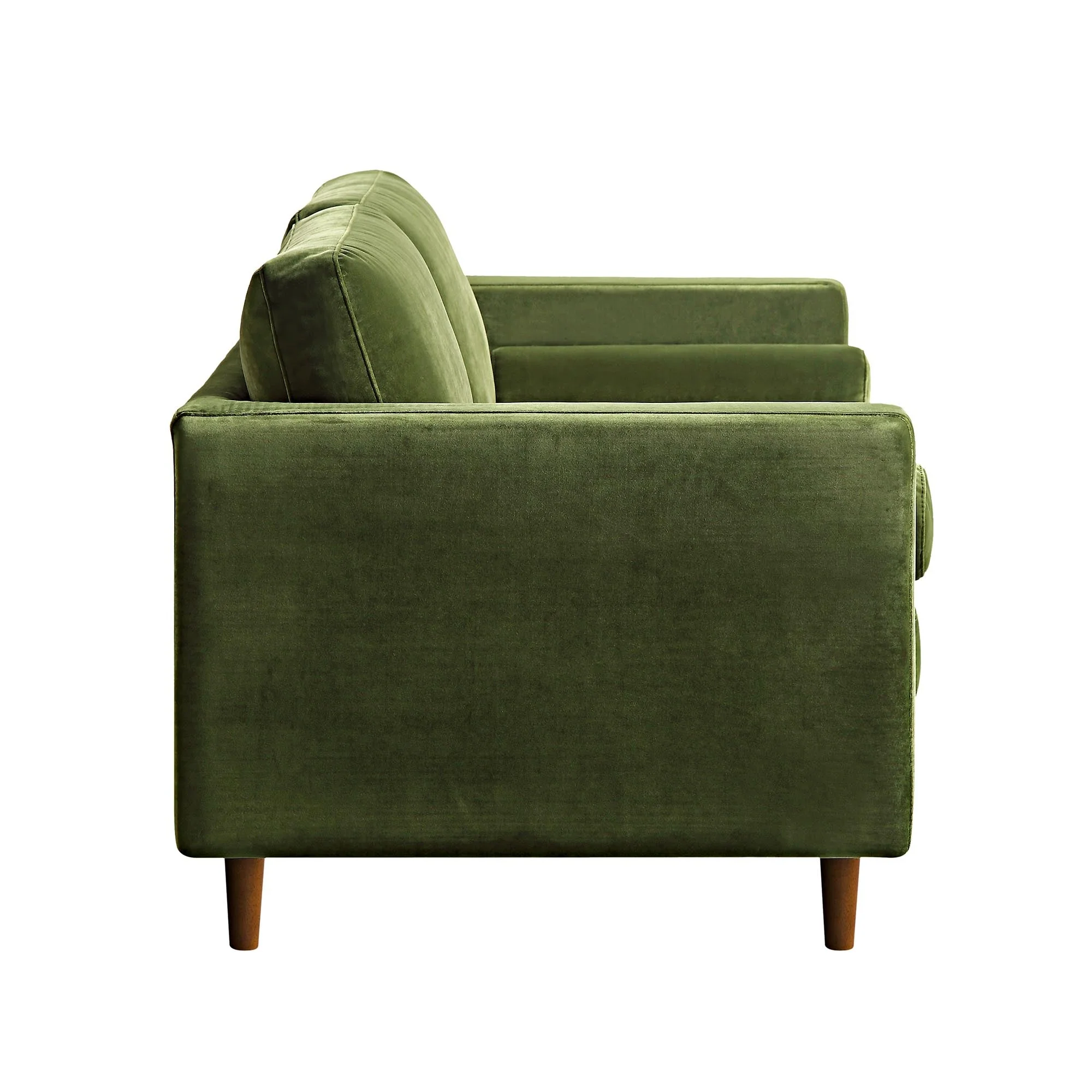 2-Seater Sofa, Moss Green Velvet