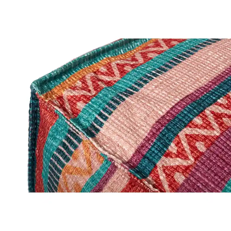 Striped Boho Southwestern Pouf