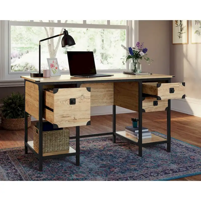 Steel River Double Ped Desk