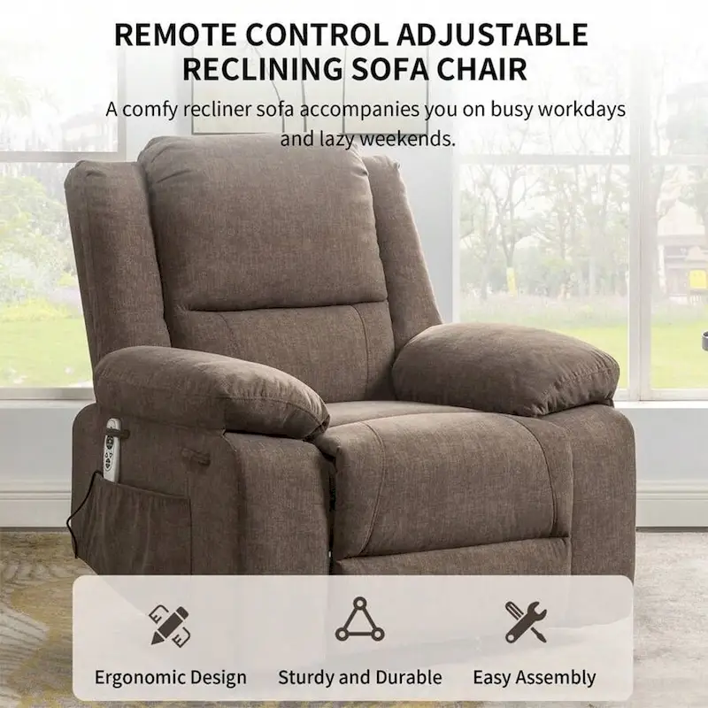Electric Massage Power Recliner Chair, Multi-function Lifting, Timing