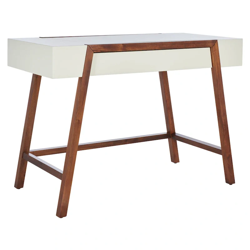 Mid-Century Style Desk with Walnut Frame