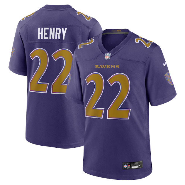 Baltimore Ravens Derrick Henry Purple Alternate Game Jersey
