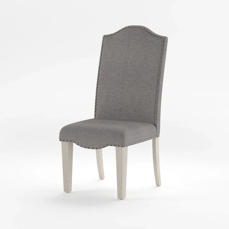 Sope Antique Grey Fabric Dining Chairs (Set of 2) by Furniture of America