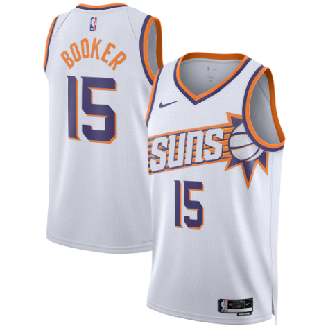 Unisex Phoenix Suns Devin Booker White Swingman Player Jersey - Association Edition