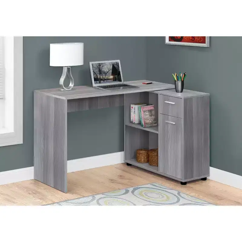 60 Computer Desk with Storage Cabinet - EveryRoom