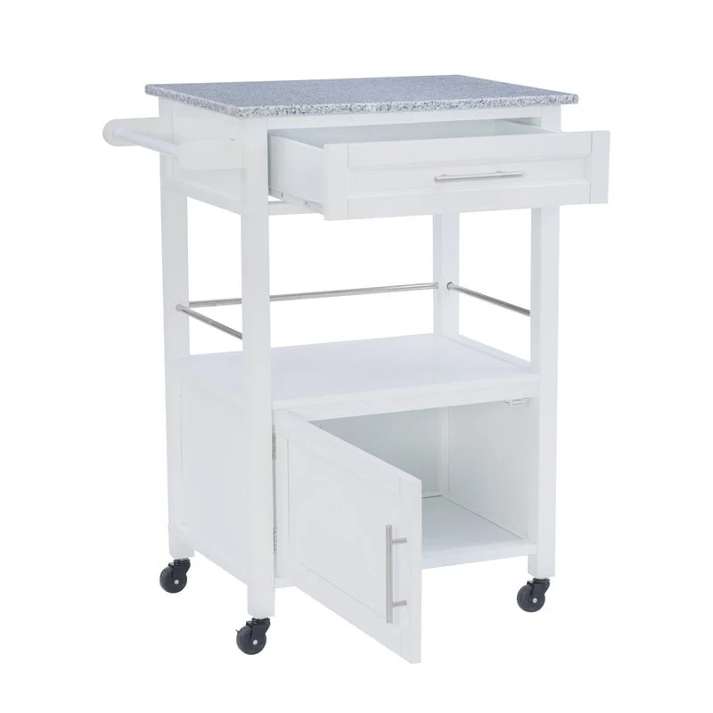 Elaine Mobile Kitchen Cart with Granite Top