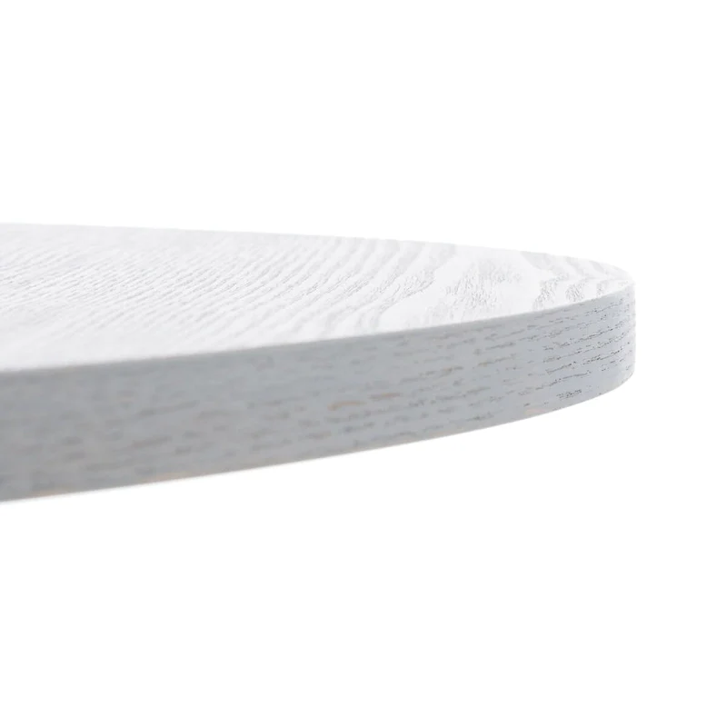 White and Black Lacquer Side Table with Hairpin Legs - 20W x 20D x 24H