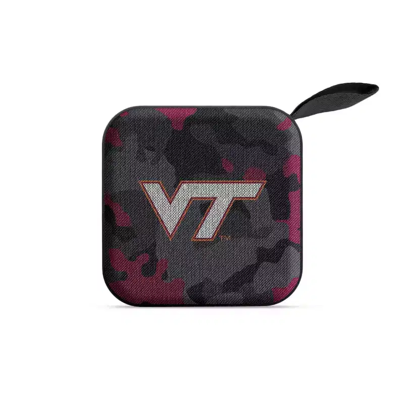 NCAA Virginia Tech Hokies Bluetooth Portable Speaker with FM Radio: USB, Rechargeable