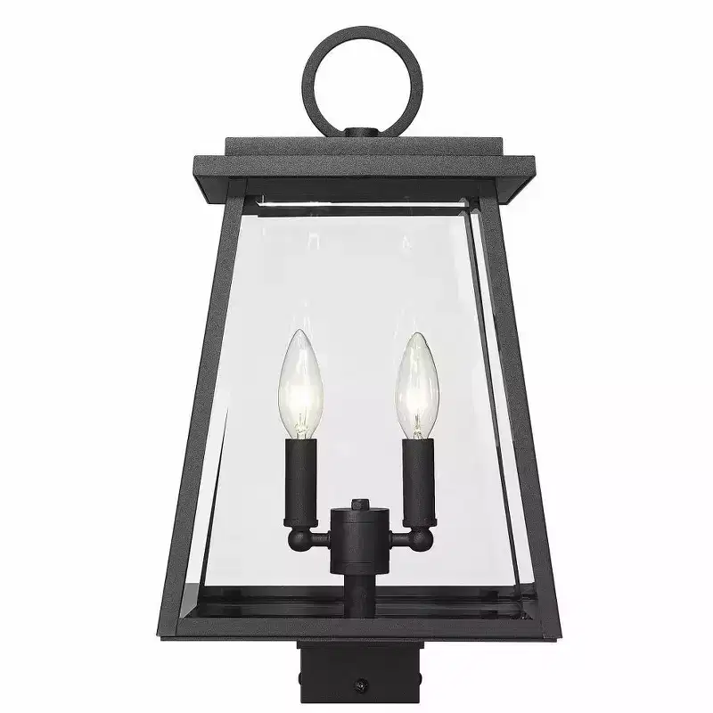 Z-Lite Broughton 2 - Light Post Light in Black