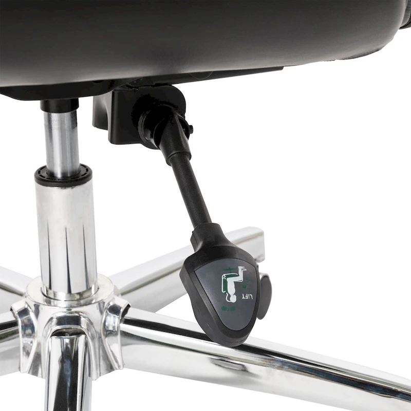 Modern High-Back Leatherette Adjustable Swivel Executive Office Chair by Glitzhome