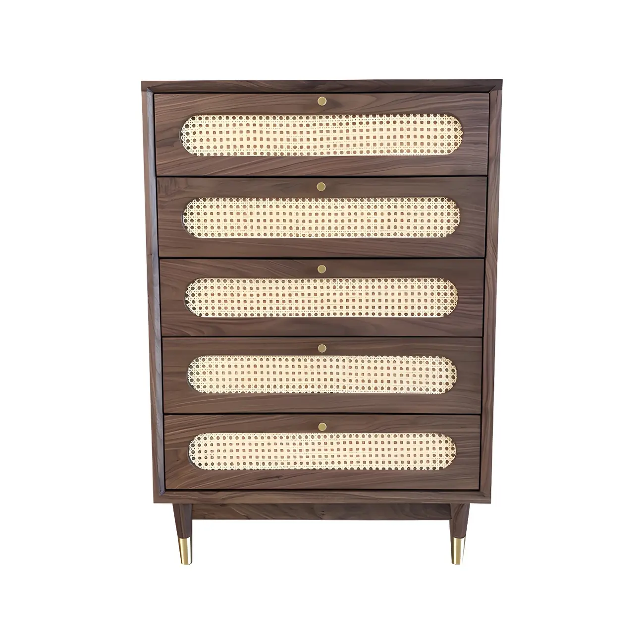 Traditional Dark Brown Wooden Dressers & Chests with Drawers