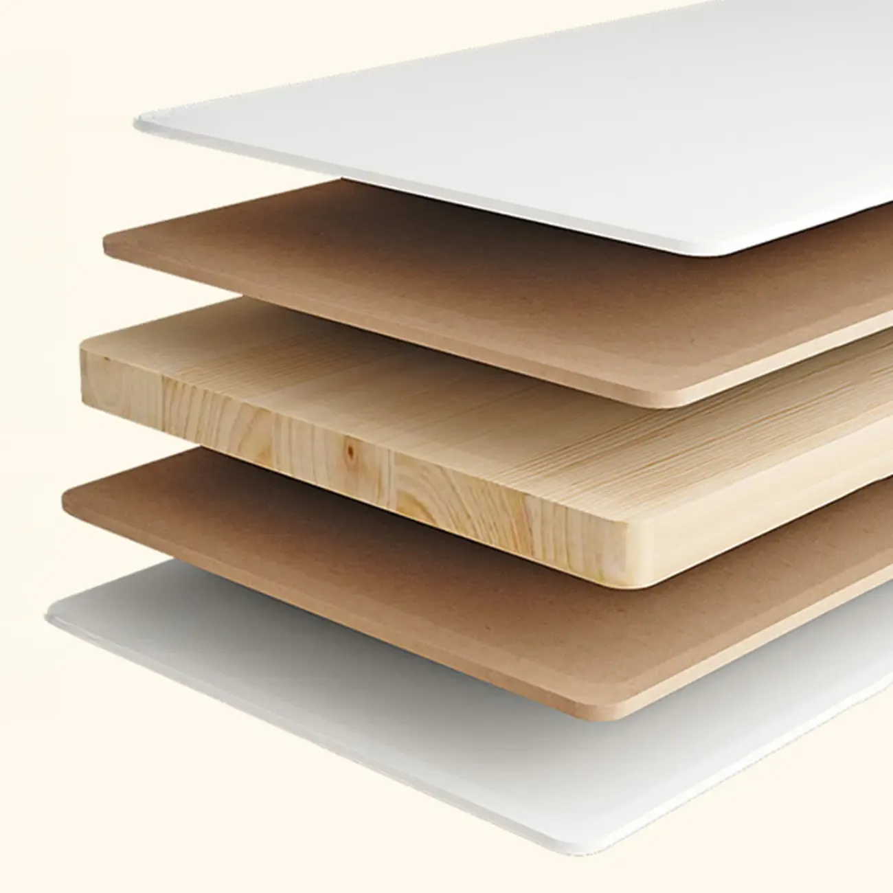 Rectangular White Wood Vertical Display Bookcase with Drawers