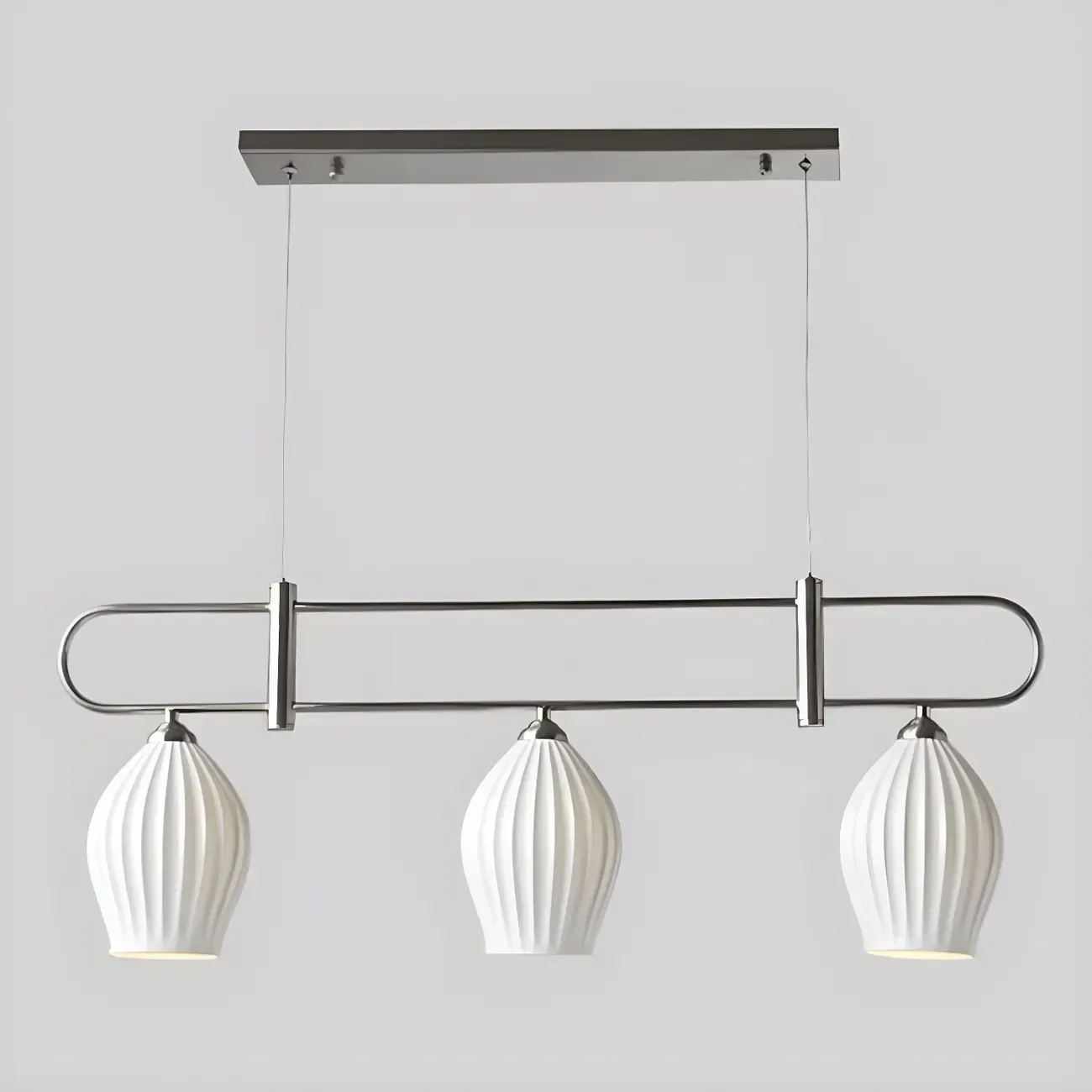 Simple Modern Ceramic Multi-Light Island Pendant Light