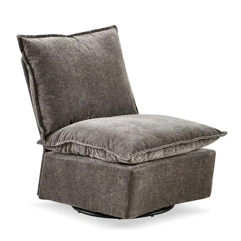 28.74  Chenille Upholstered 360 Swivel Rocking Chair