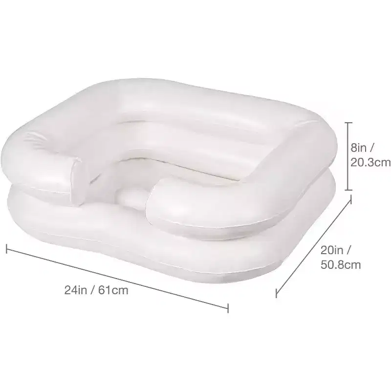 DMI Inflatable Hair Washing Basin for Bedridden Disabled, Injured, Elderly, Kids | Portable Hair Washing Station Portable Shampoo Bowls for Home