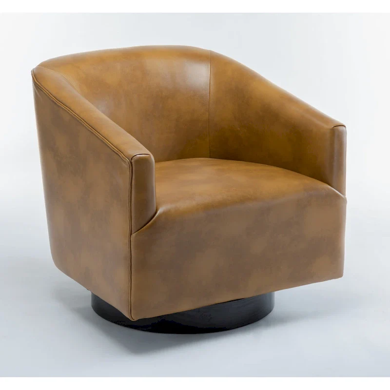 Wood Base Swivel Chair