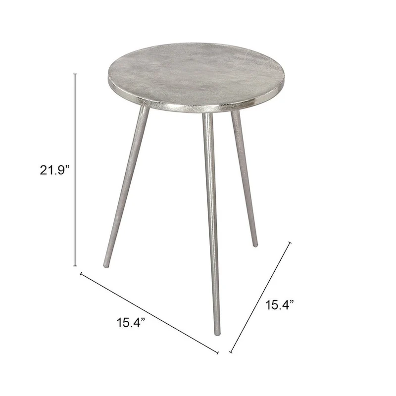 Politik Side Table Silver