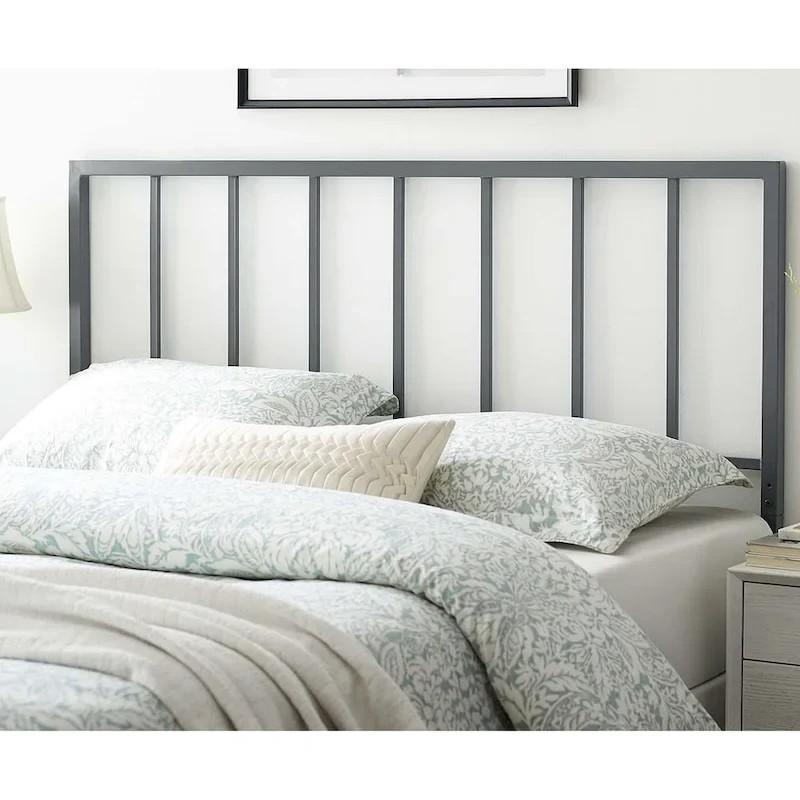 Kenvil Classic King Size Grey Metal Headboard