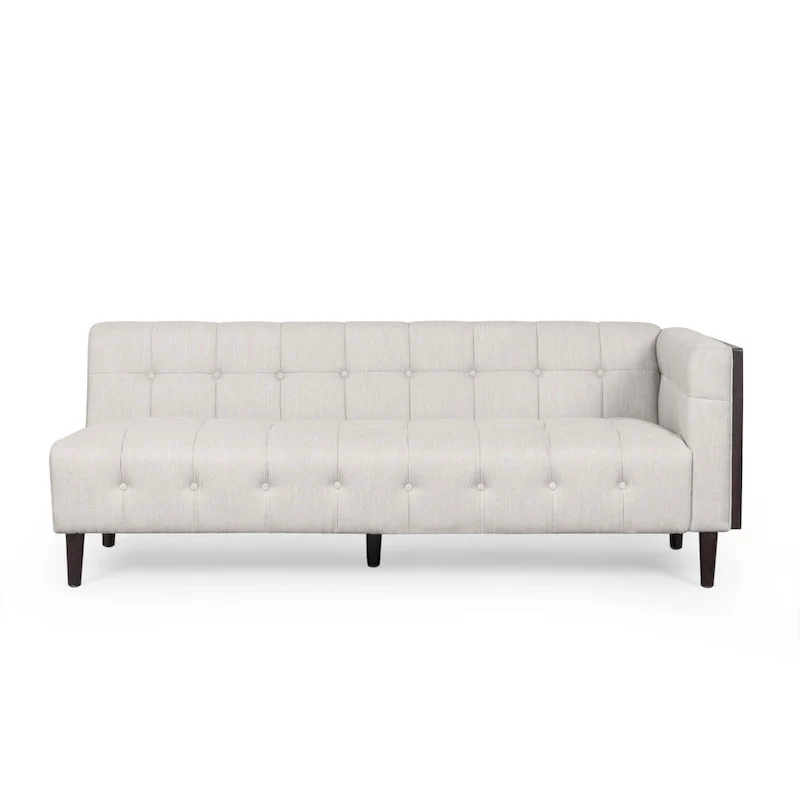 Clermont Mid-century Tufted Sectional Sofa by Christopher Knight Home - 114.00 L x 114.00 W x 30.75 H