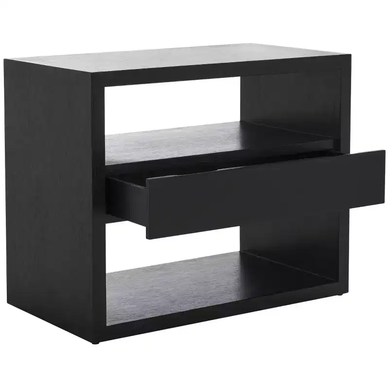Munson 2 Shelf 1 Drawer Nightstand - NST6603 - Safavieh