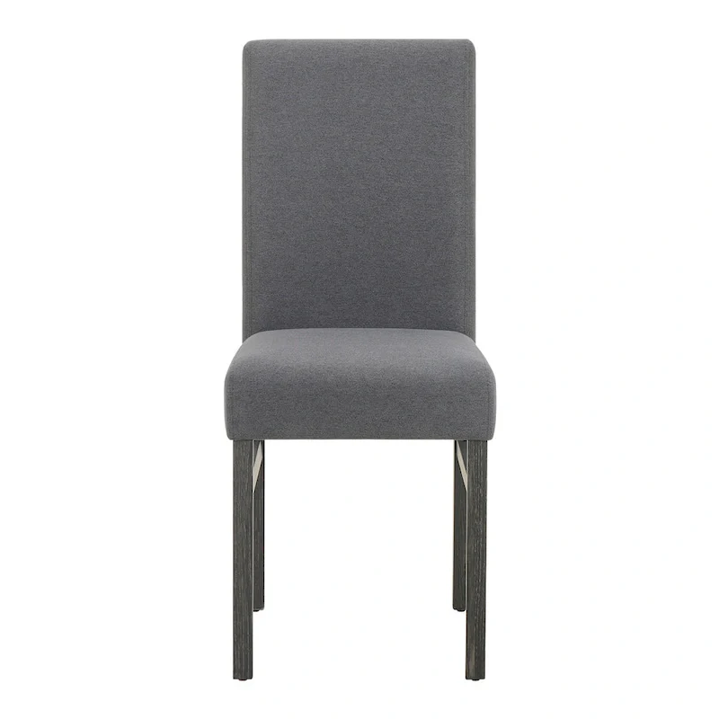 Rustic Style 5-Piece Dining Set with Rectangular Small Space Table and 4 Upholstered Dining Chairs