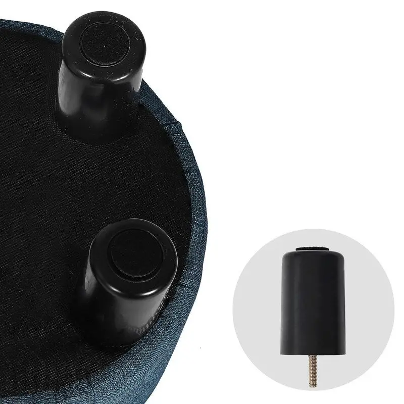 Round Fabric Ottoman Footrest