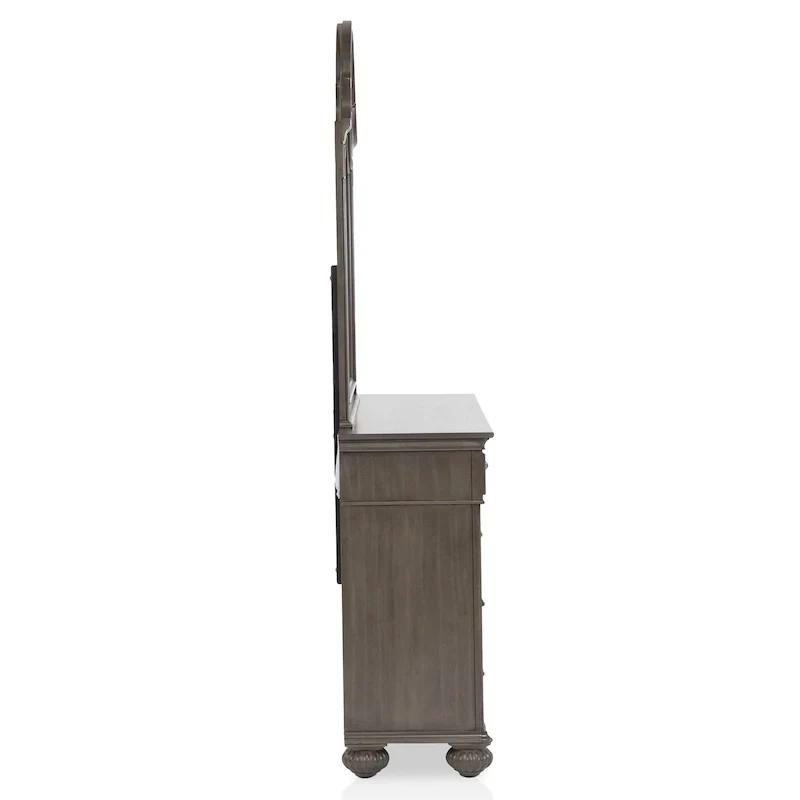 Traditional Grey Wood Poster Bedroom – Queen / King / Cal King, 2-Person