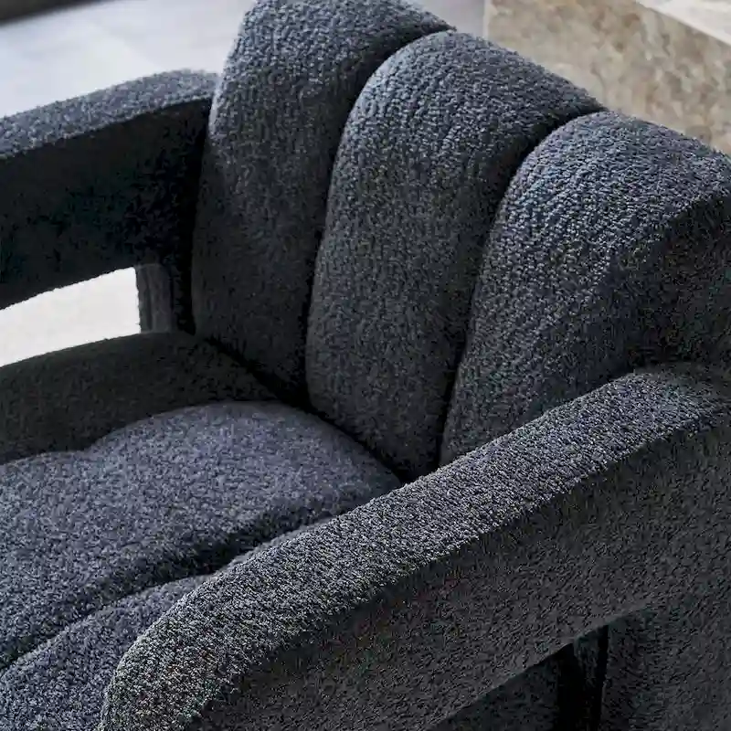 31.10  Wide Boucle Upholstered Accent Chair