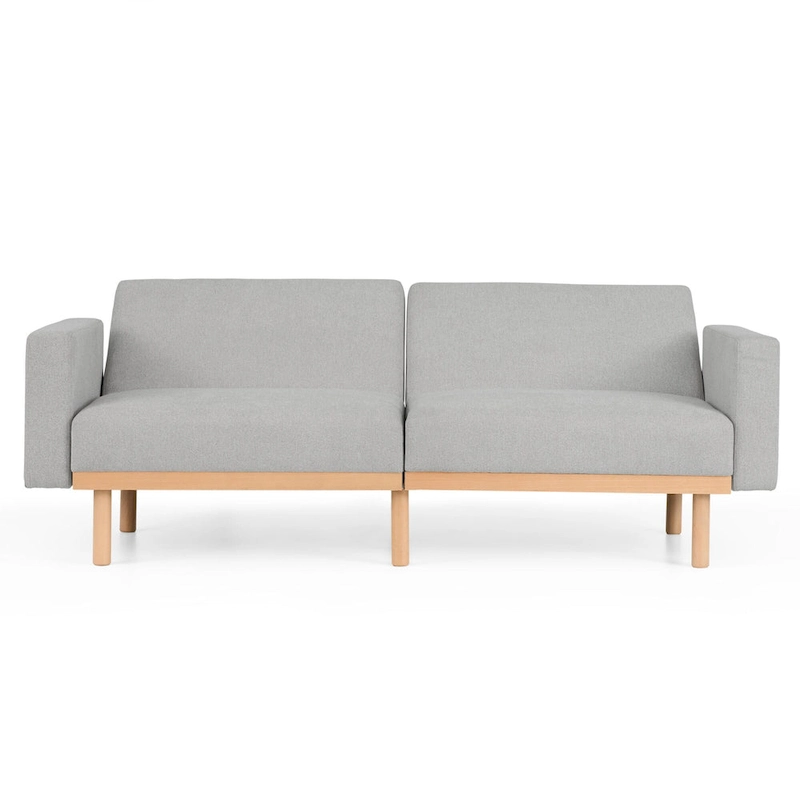 Brookside Harlow Futon with Wood Base