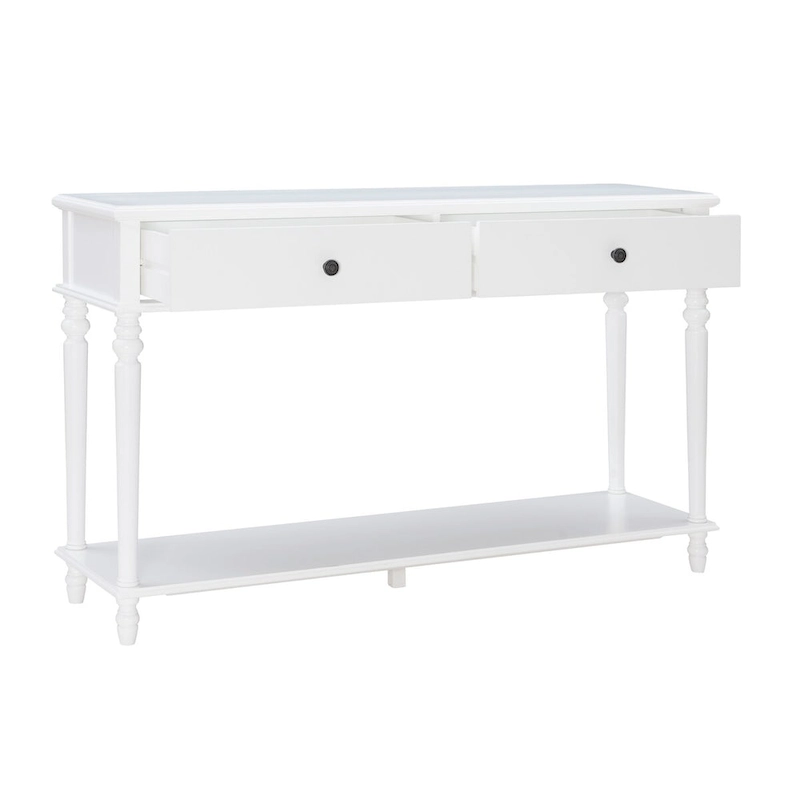 Jowin White Wood Console Table