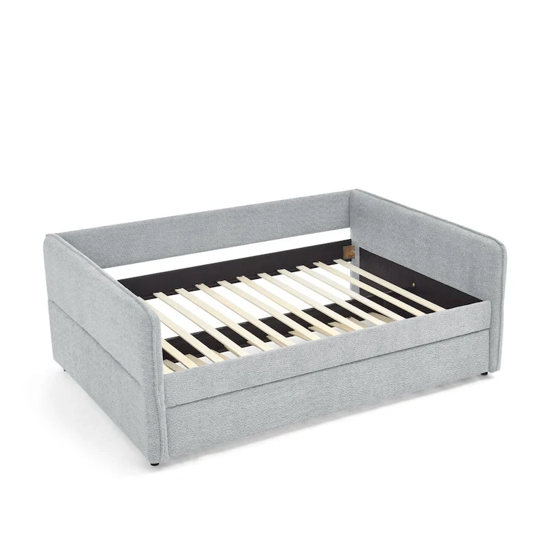 Full Boucle Daybed with Trundle