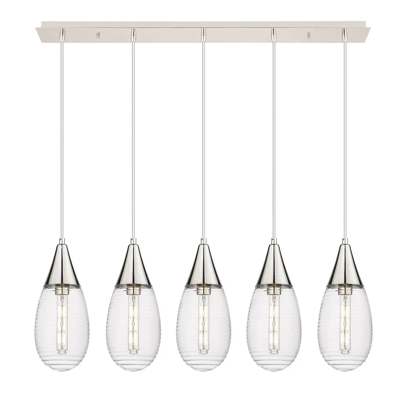 Innovations Lighting Malone - 5 Light 6  Cord Hung Linear Pendant
